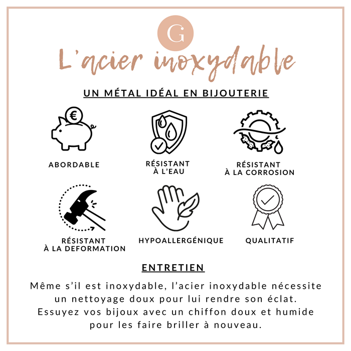 Breloques personnalisées 10mm avec logo en acier doré inoxydable 304, x120 (G8810)