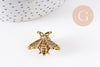 Broche abeille zamac doré vieilli 26mm, x1 (G10170)