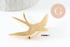 Broche hirondelle acier 316 inoxydable doré 52mm, x1 (G9606)