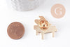 Broche pins Piano doré émail doré 29mm,broche dorée, décoration veste, x1 (G10008)