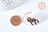 Broche pins chat noir et lune blanche doré émail 30mm,broche dorée, décoration veste,x1 G6799