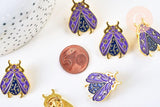Broche pin's insecte ailé mystique doré émaillé 27x21mm,x1 (G5549)