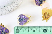 Broche pin's insecte ailé mystique doré émaillé 27x21mm,x1 (G5549)
