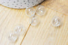 Bulle verre pour créations pendentif 14mm, x2 (G5369)