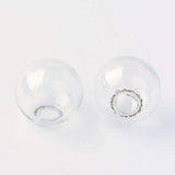 Bulle verre pour créations pendentif 16mm, x2 (G4156)