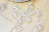 Bulle verre pour créations pendentif 16mm, x2 (G4156)