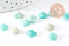 Cabochon carré amazonite naturel 8x8mm, x1 (G9701)