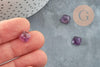 Cabochon carré améthyste naturelle 8x8mm, x1 (G8654)