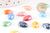 Cabochon dôme goutte verre irisé 12mmx8mm, x10 (4.6g) (G0119)