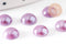 Cabochon dôme rond verre irisé 9mm, x20 (3 GR) (G1550)