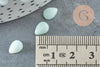 Cabochon goutte amazonite naturelle 6x8mm,x1 (G8369)