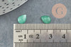 Cabochon goutte aventurine verte naturelle 8x6mm, x1 (G2273)