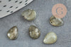 Cabochon goutte labradorite naturelle 6x8mm, x1 (G2270)