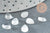 Cabochon goutte quartz naturel 8x6mm, x1 (G2268)
