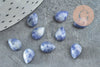 Cabochon goutte sodalite bleue 8x6mm, x1 (G2261)