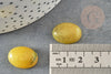 Cabochon jade vert olive,pierre naturelle,cabochon ovale,pierre verte,jade Naturel,jade vert,13x18mm, x1 G5045