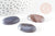 Cabochon ovale agate grise naturelle 28mm, x1 (G2226)