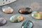 Cabochon ovale agate mousse vert foncé naturel 18x13mm, x1 (G8221)