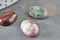 Cabochon ovale agate mousse verte naturelle 18x13mm, x1 (G2067)