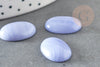 Cabochon ovale agate naturelle bleu clair 18x13mm, x1 (G1922)