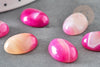 Cabochon ovale agate naturelle rose 18x13mm, x1 G8661