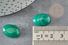 Cabochon ovale agate naturelle vert 18x13mm, x1 (G1972)