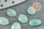 Cabochon ovale aventurine verte naturelle 8x6mm, x1 (G5060)