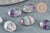 Cabochon ovale fluorite naturelle 10.5 x8mm, x1 (G9697)