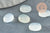 Cabochon ovale jade blanc naturel 10x8mm, x1 (G9512)