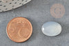 Cabochon ovale jade naturel blanc 16mm, x1 (G1294)