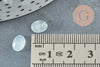 Cabochon ovale jade naturel blanc 8x6mm, x1 (G9047)