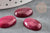 Cabochon ovale jade naturel rouge bordeau 18 x13mm, x1 (G0608)
