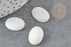 Cabochon ovale nacre blanche naturelle 16mm, x1 (G1964)