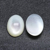Cabochon ovale nacre blanche naturelle 7x4mm, x1 (G3728)