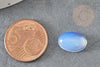 Cabochon ovale opalite blanche 14x10mm, x1 (G1564)