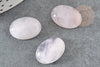 Cabochon ovale quartz rose naturel 18x13mm, x1 (G1663)
