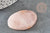 Cabochon ovale quartz rose naturel 43-50mm, x1 (G5056)