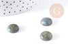 Cabochon rond Labradorite naturelle rond 14x8mm, x1 (G8942)
