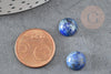 Cabochon rond Lapis Lazulis naturel 10mm, x1 (G1700)