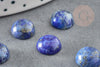 Cabochon rond Lapis Lazulis naturel 10mm, x1 (G1700)