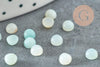 Cabochon rond amazonite naturelle 4mm, x1 (G4225)