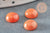 Cabochon rond aventurine rouge naturelle 8mm, x1 (G2230)