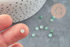 Cabochon rond aventurine verte naturelle 4mm, x1 (G2839)