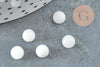 Cabochon rond jade blanc 6mm, x1 (G2885)