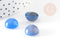 Cabochon rond jade naturel bleu roi 14mm, x1 (G5061)