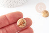 Cabochon rond jaspe paysage naturel 16mm, x1 (G2431)