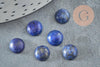 Cabochon rond lapis lazuli naturel 8mm, x1 (G8796)
