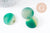 Cabochon rond onyx verte naturelle 30mm,c x1 (G10117)