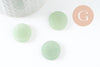Cabochon rond plat aventurine verte naturelle 20mm, x1 (G9613)