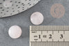 Cabochon rond quartz rose naturelle 12mm, x1 (G1777)